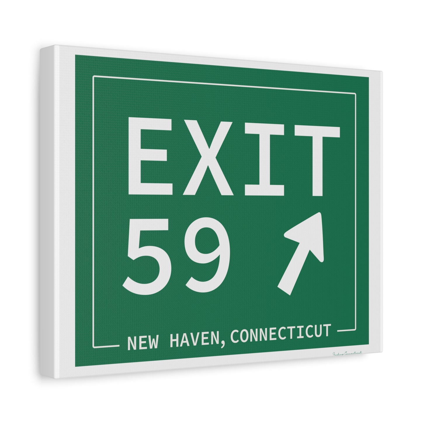 Vintage Exit 59 WCP Sign Matte Canvas, Stretched, 1.25"