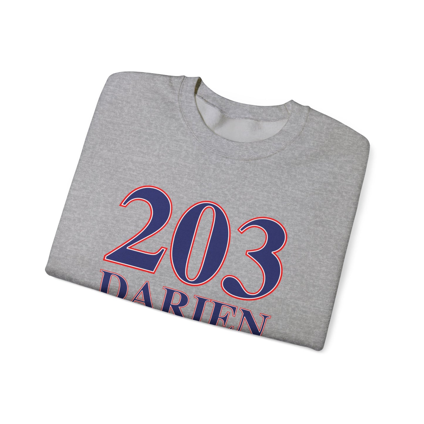 203 Darien Red White & Blue Unisex Heavy Blend™ Crewneck Sweatshirt