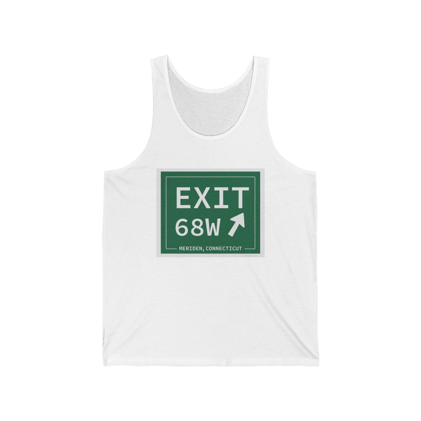 Vintage Exit 68W WCP Sign Unisex Jersey Tank Top