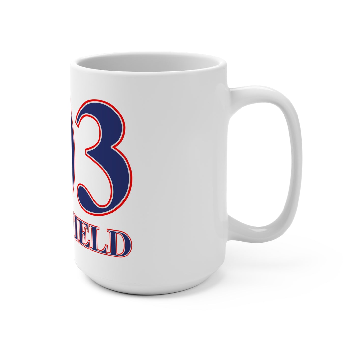 203 Ridgefield Red White & Blue Mug 15oz