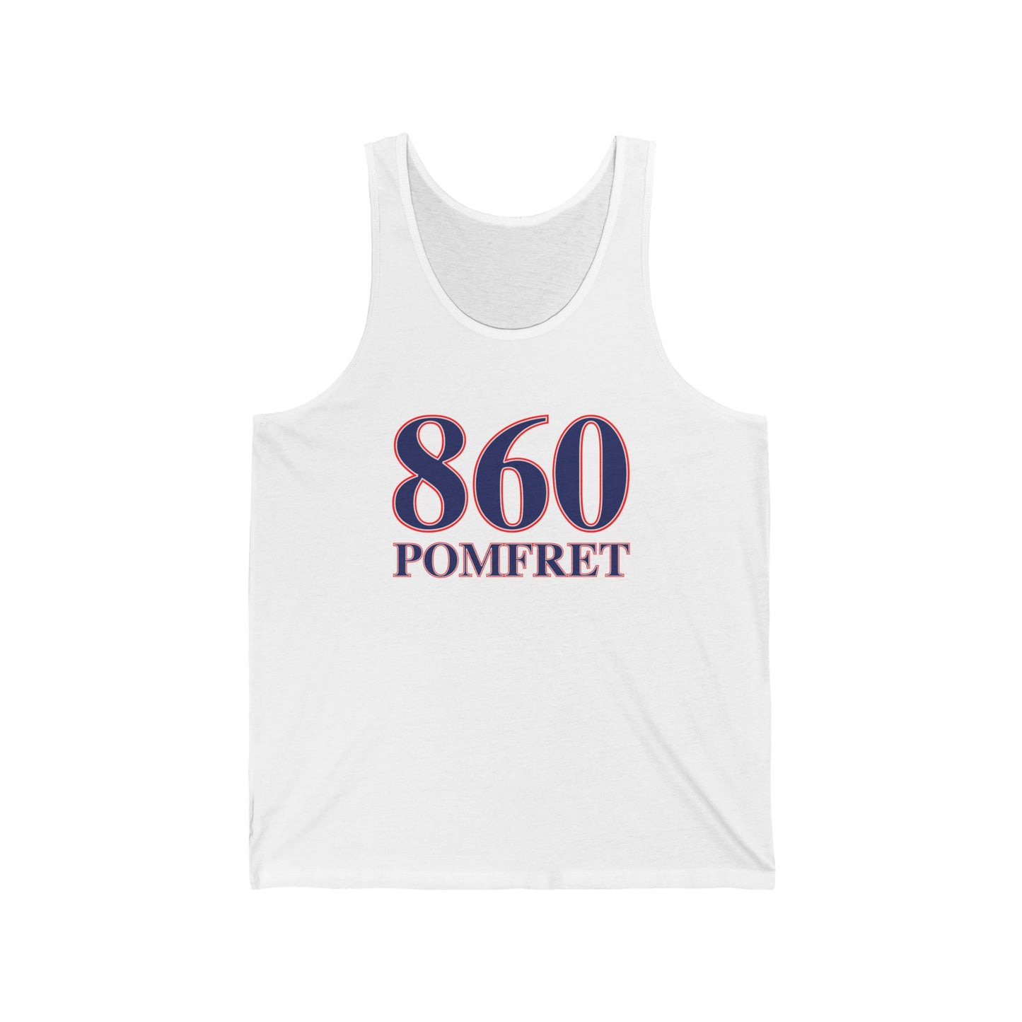 860 Pomfret Red White & Blue Unisex Jersey Tank Top