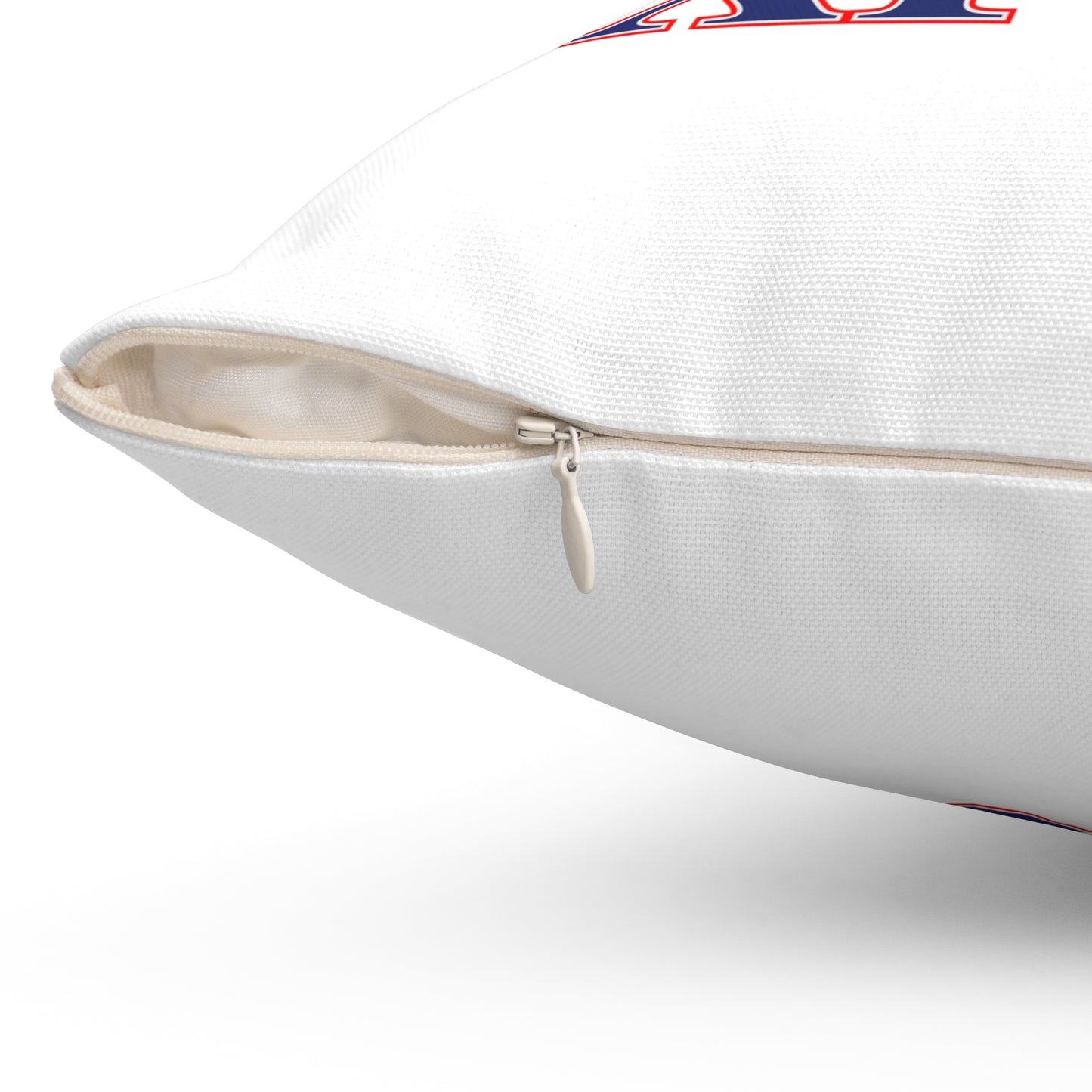 203 Oxford Red White & Blue Spun Polyester Square Pillow