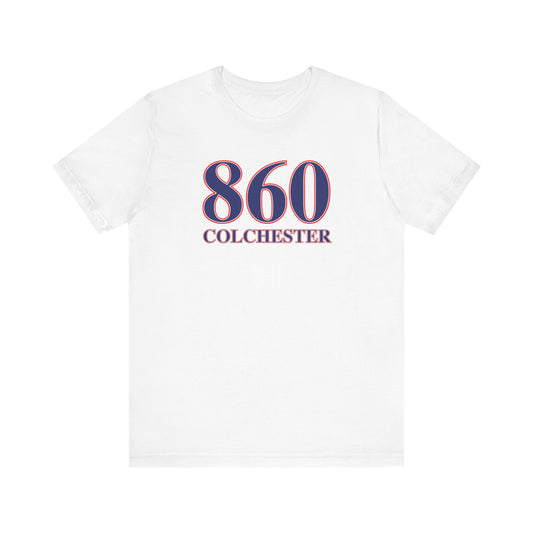860 Colchester Red White & Blue Unisex Jersey Short Sleeve T-Shirt