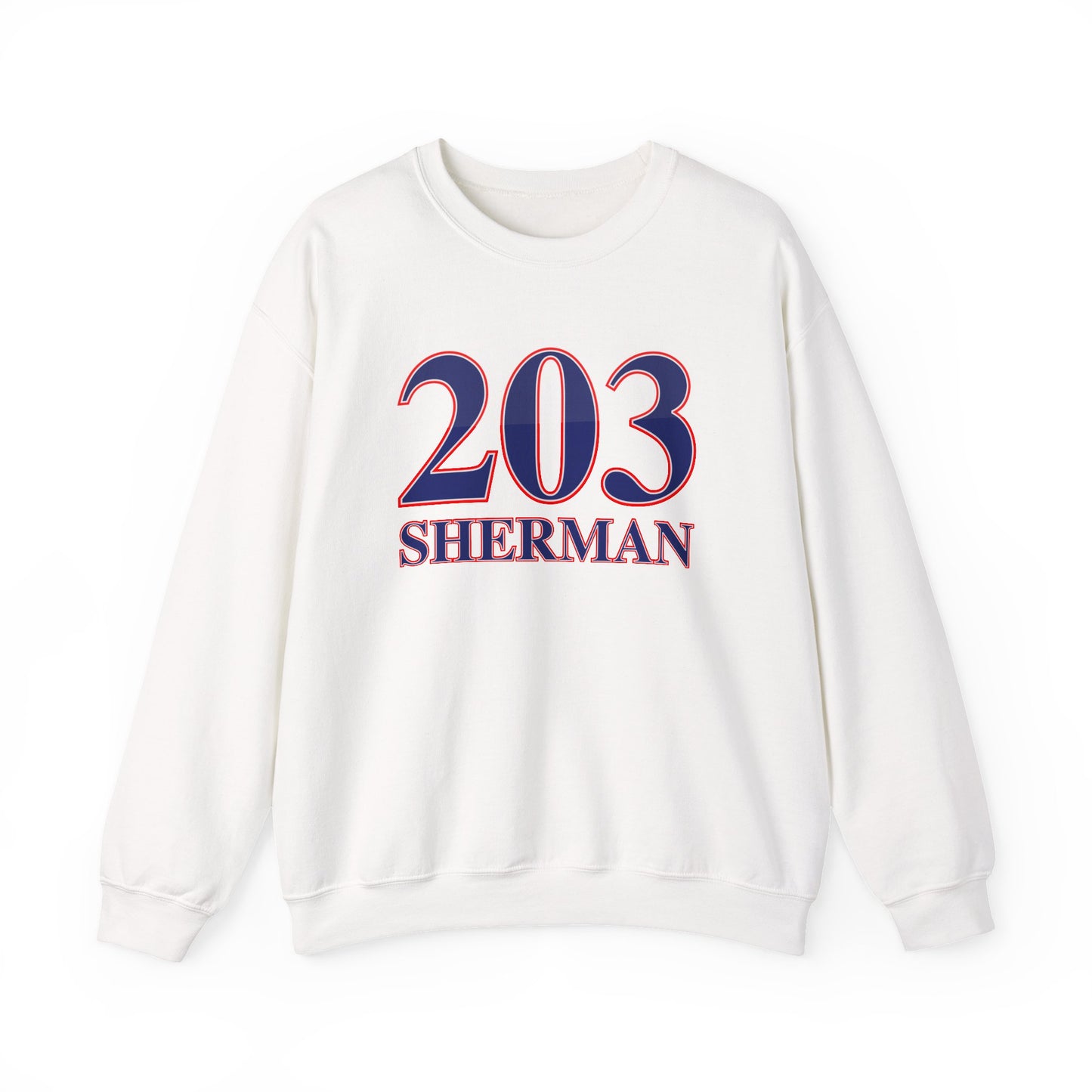 203 Sherman Red White & Blue Unisex Heavy Blend™ Crewneck Sweatshirt