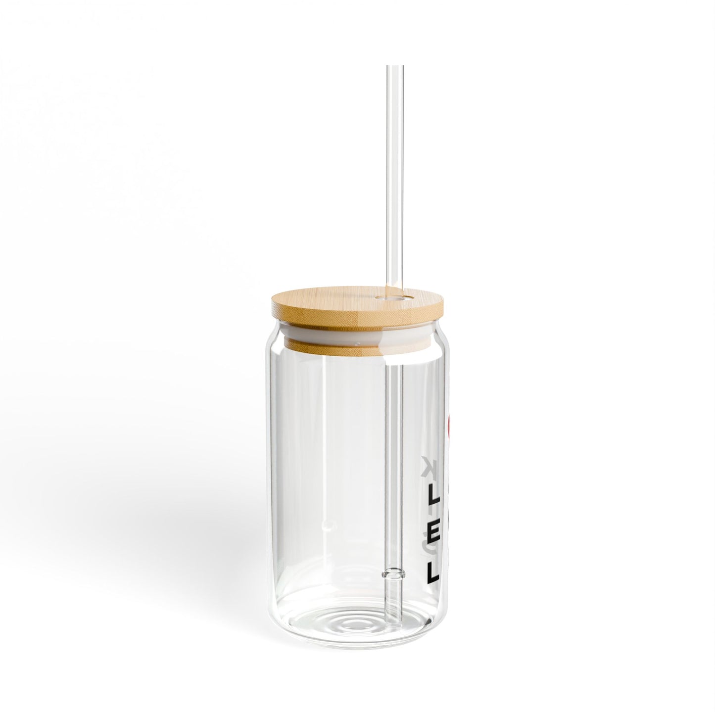 Lake Hills Vision Glass Can with Straw and Lid, 16oz