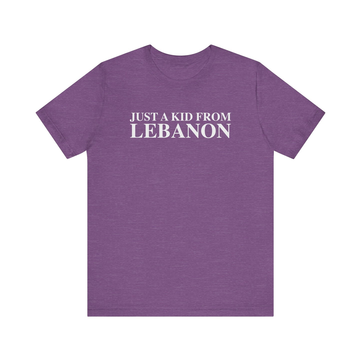 Just a kid from Lebanon Unisex Jersey Short Sleeve T-Shirt
