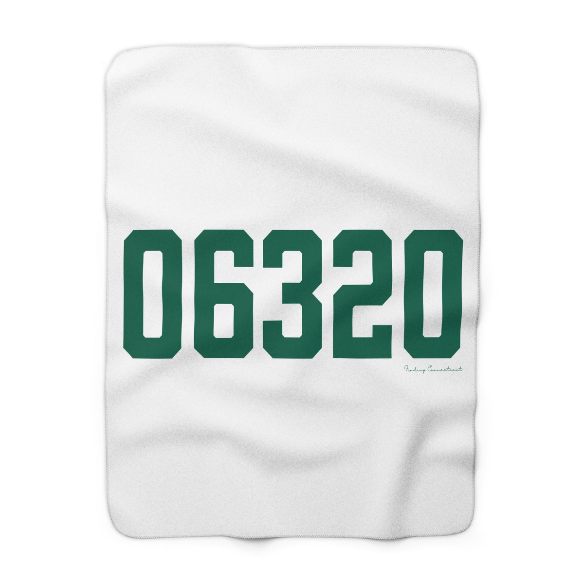 06320 New London Connecticut Zip Code Sherpa Fleece Blanket