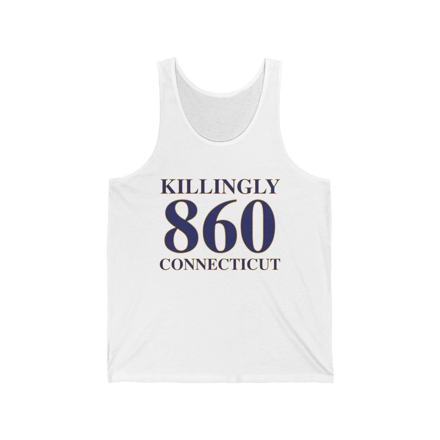 Killingly 860 Connecticut Unisex Jersey Tank Top