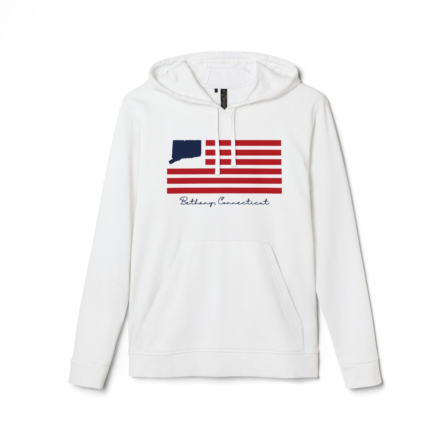 Bethany Connecticut Flag adidas Unisex Fleece Hoodie