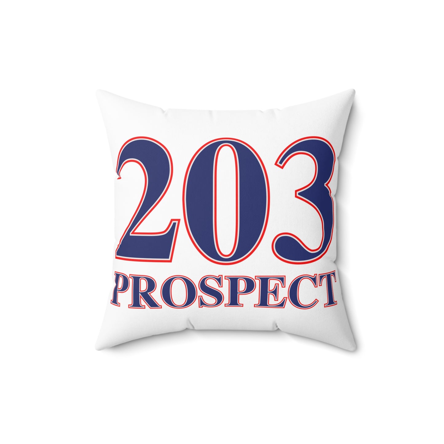 203 Prospect Red White & Blue Spun Polyester Square Pillow
