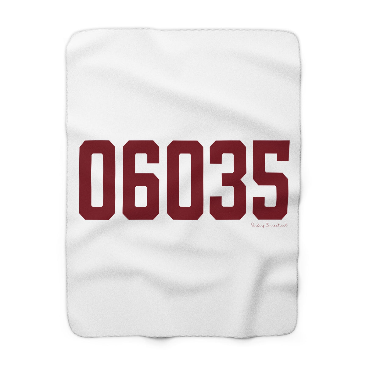 06035 Granby Connecticut Zip Code Sherpa Fleece Blanket