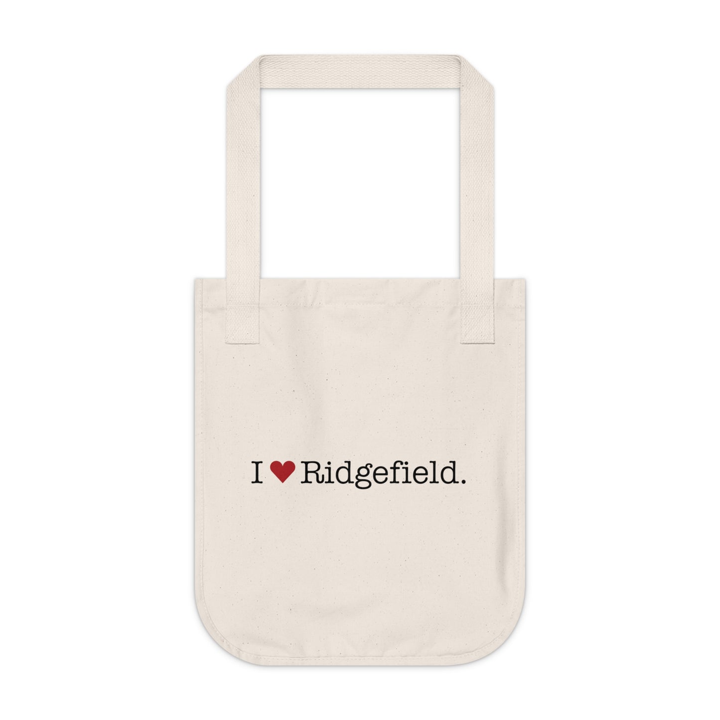 I Heart Ridgefield. Organic Canvas Tote Bag