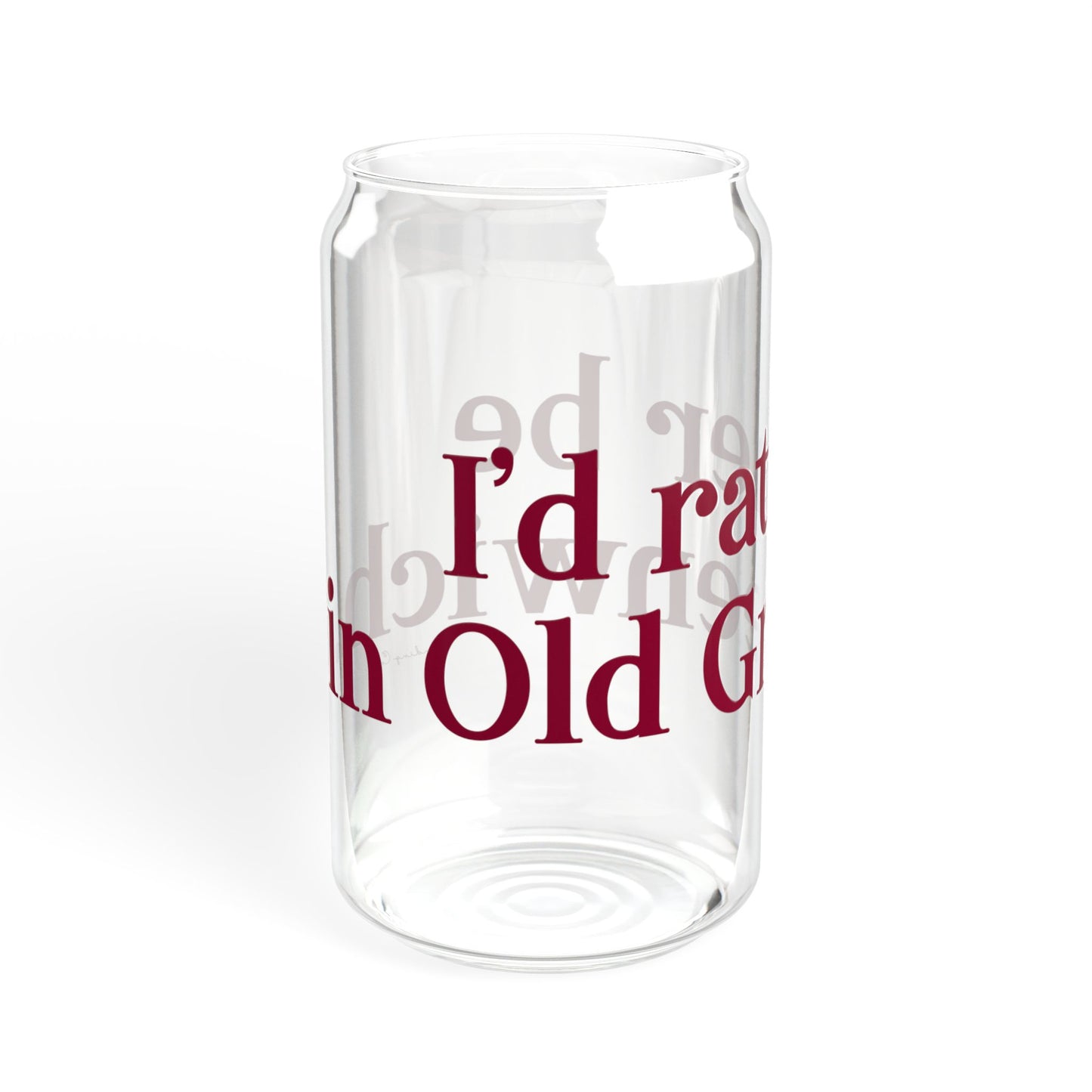 I’d rather be in Old Greenwich Sipper Glass, 16oz