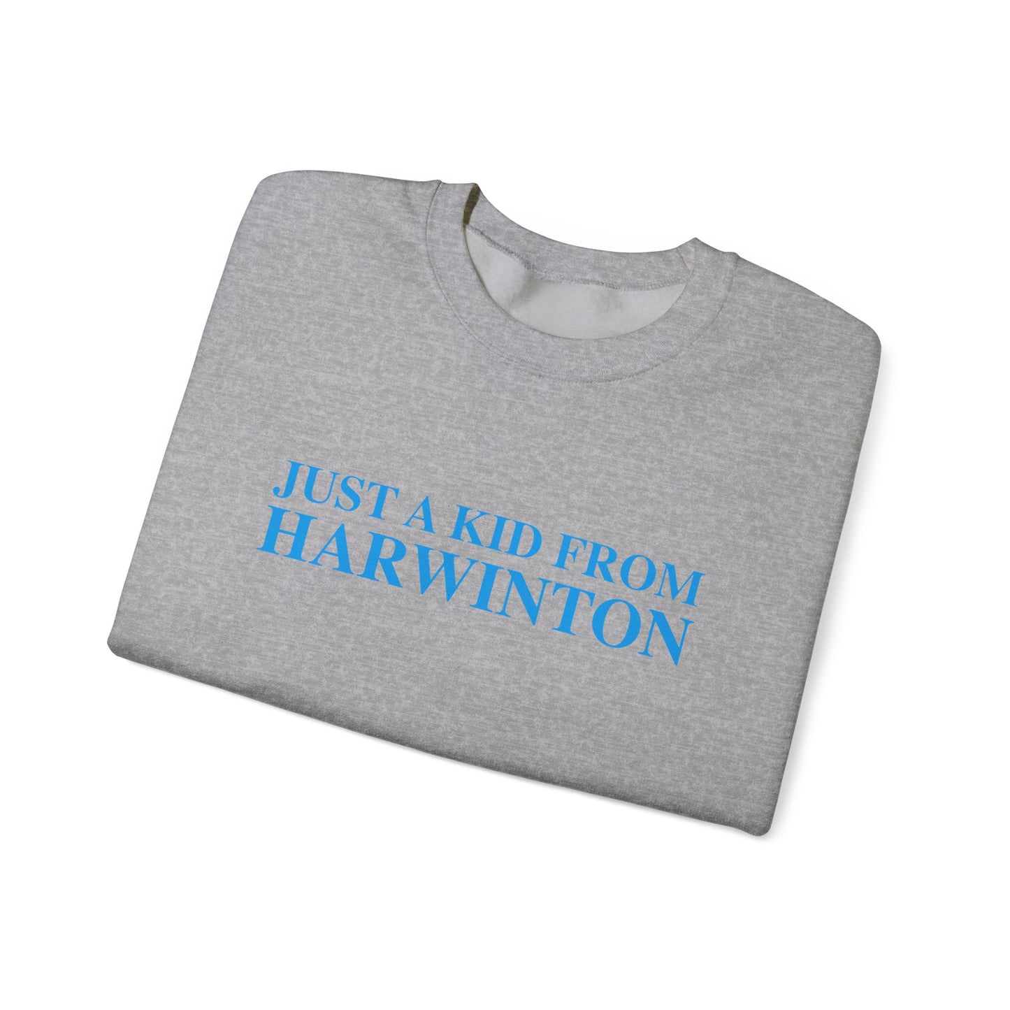 Just a kid from Harwinton Unisex Heavy Blend™ Crewneck Sweatshirt
