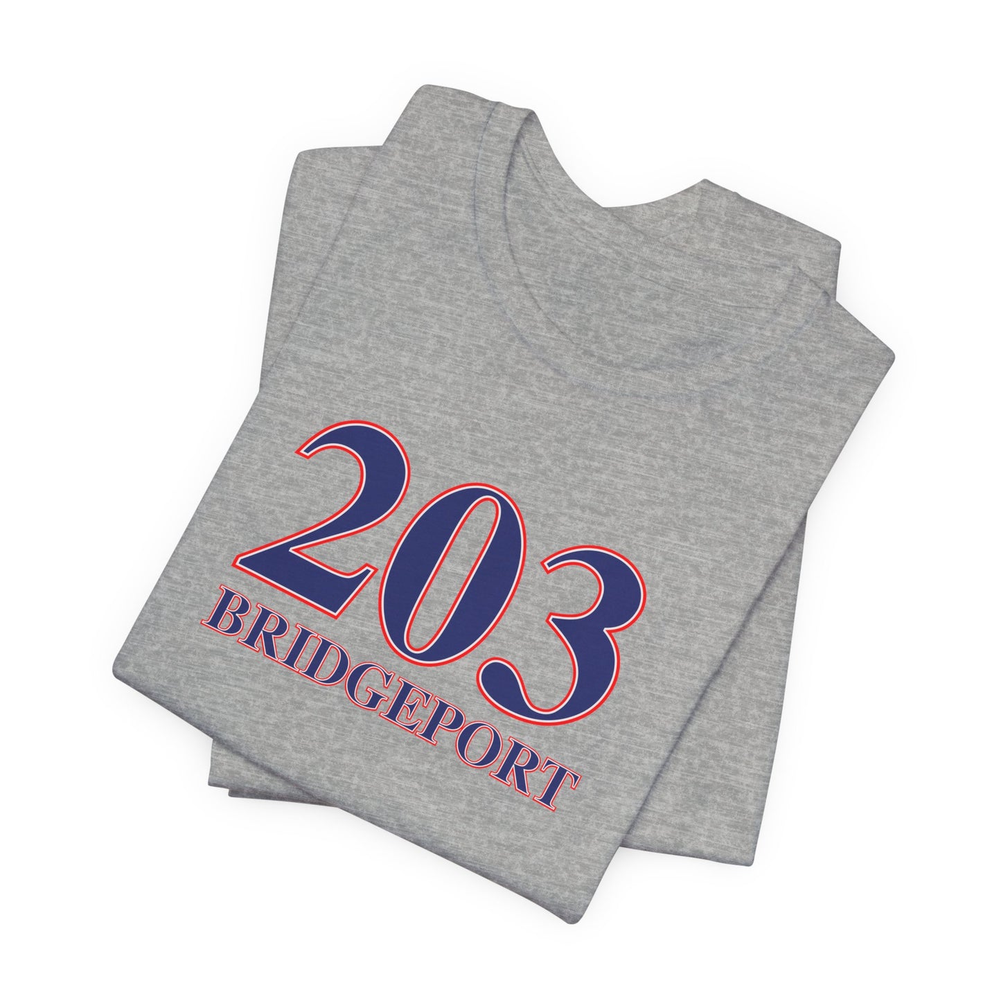 203 Bridgeport Red, White & Blue Unisex Jersey Short Sleeve T-Shirt