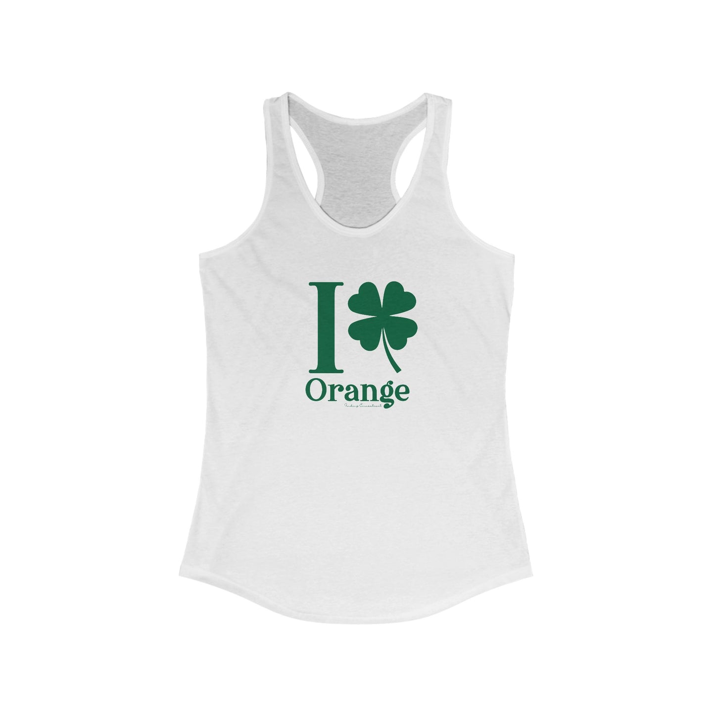 I Clover Orange Women's Ideal Racerback Tank Top