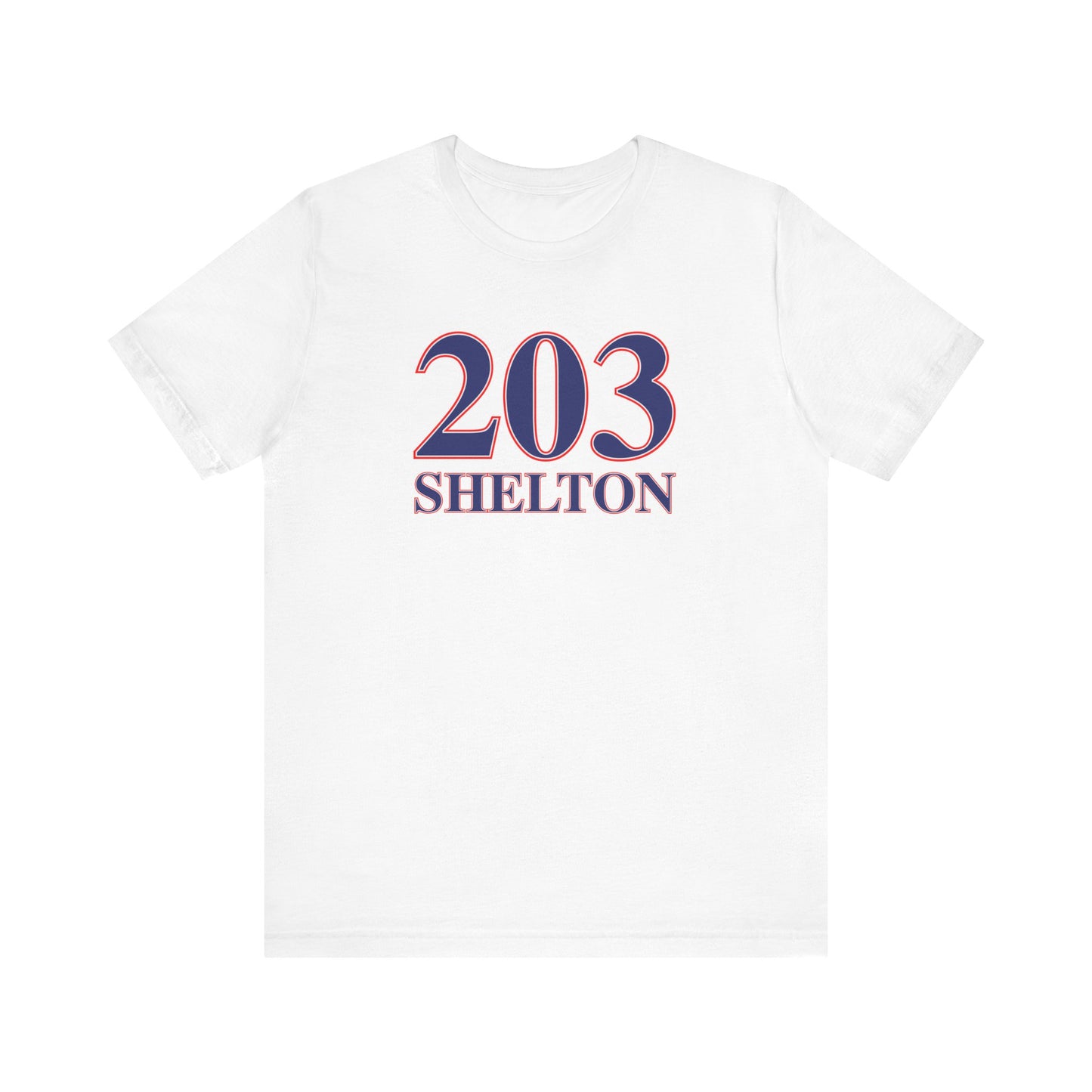 203 Shelton Red White & Blue Unisex Jersey Short Sleeve T-Shirt
