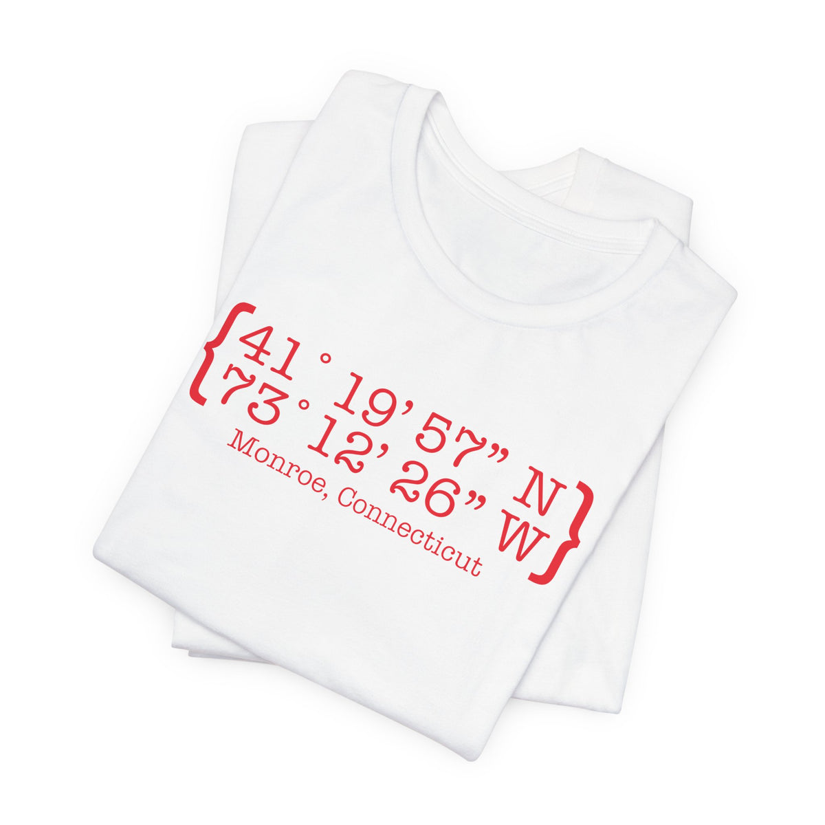 Monroe Coordinates Unisex Jersey Short Sleeve T-Shirt