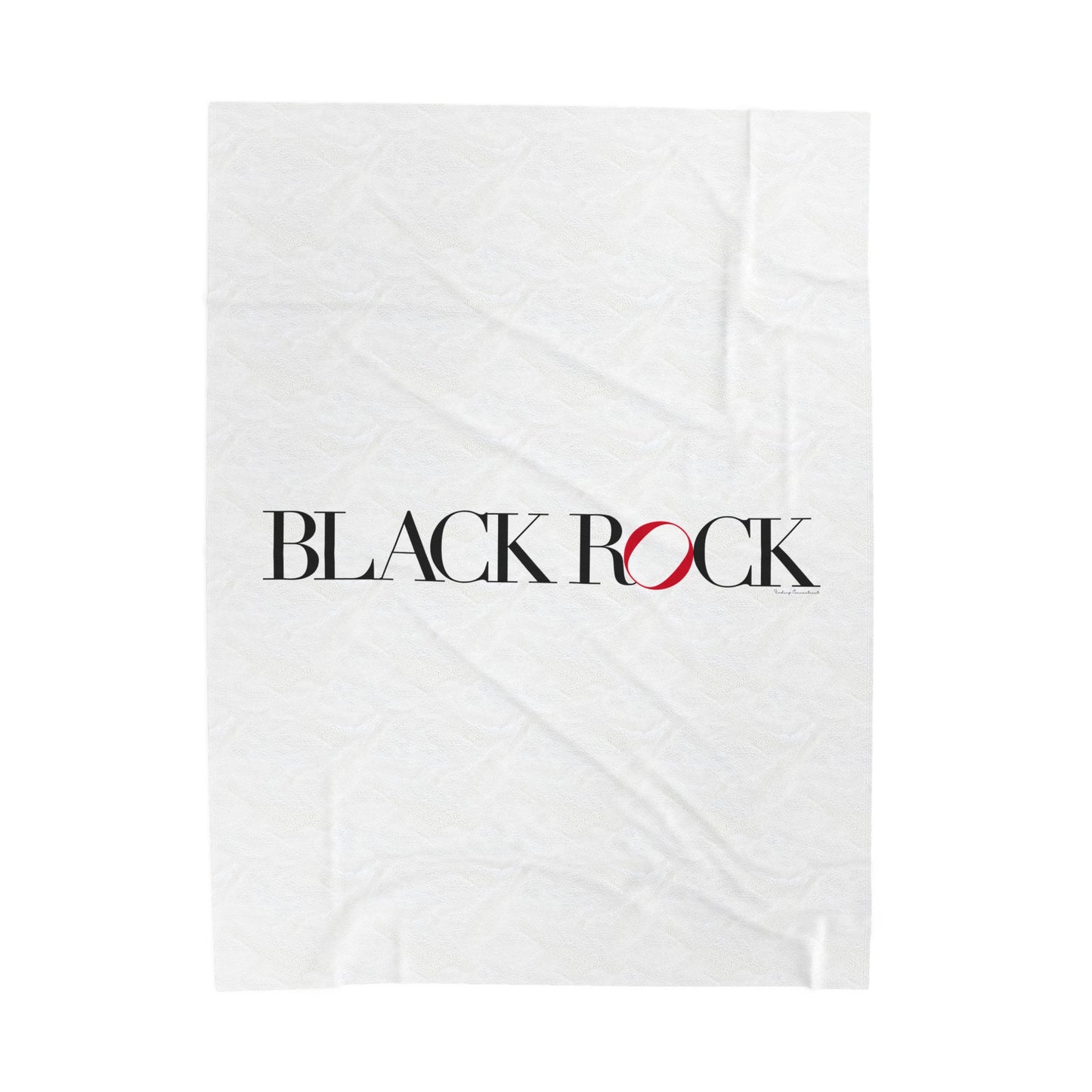 41 Tilt Black Rock Velveteen Plush Blanket