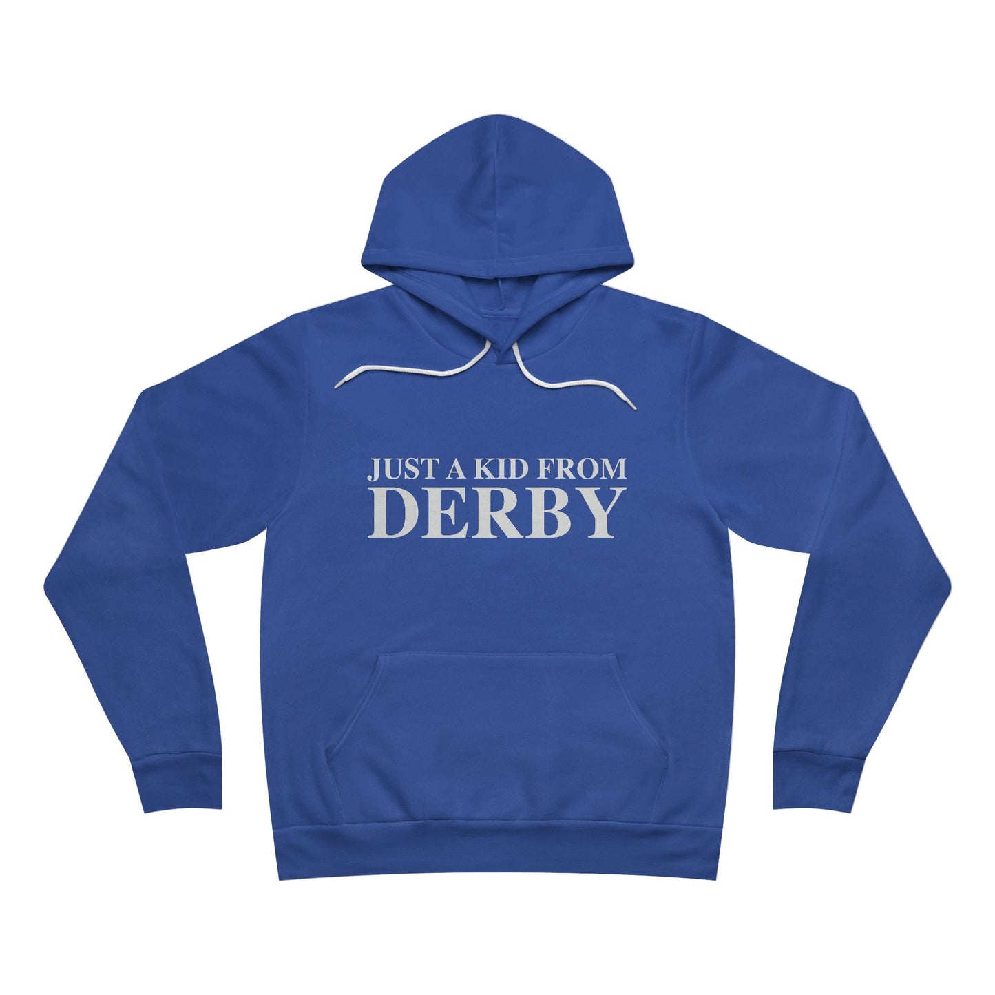 Just a kid from Derby Unisex Sponge Fleece Pullover Hoodie
