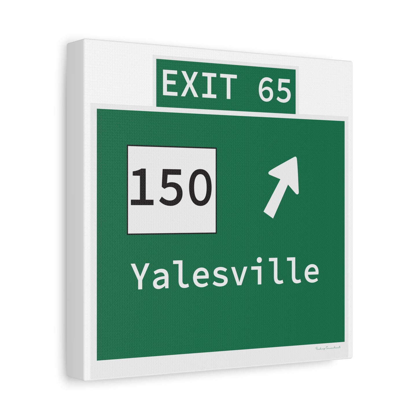 Vintage WCP Exit 65 Sign Matte Canvas, Stretched, 1.25"
