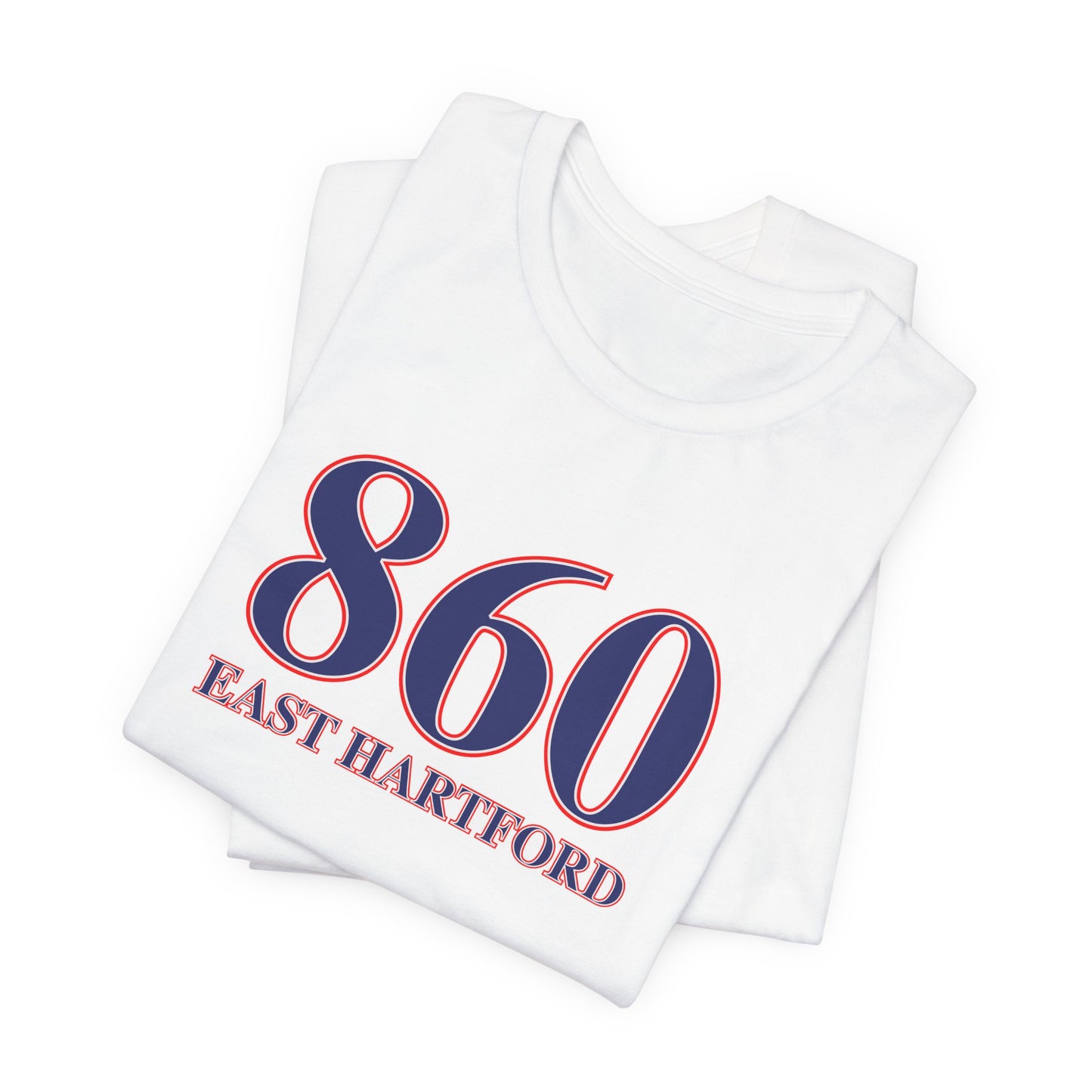 860 East Hartford Red White & Blue Unisex Jersey Short Sleeve T-Shirt