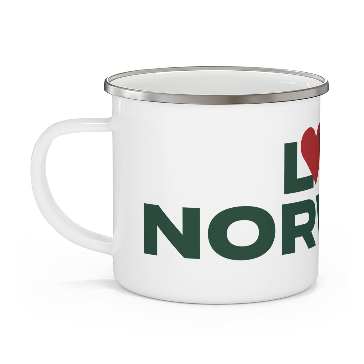 Love Norwalk Enamel Camping Mug