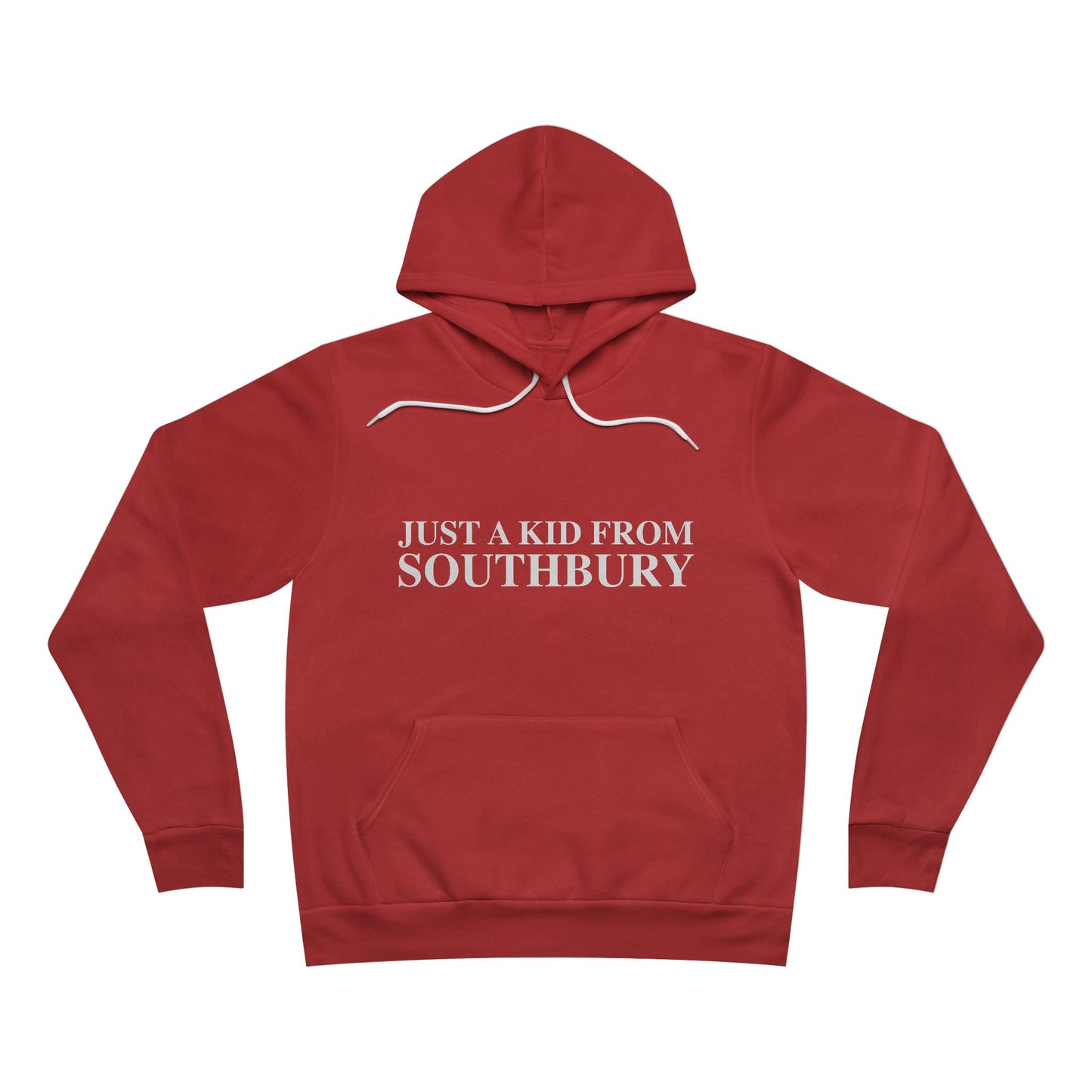 Just a kid from Southbury Unisex Sponge Fleece Pullover Hoodie