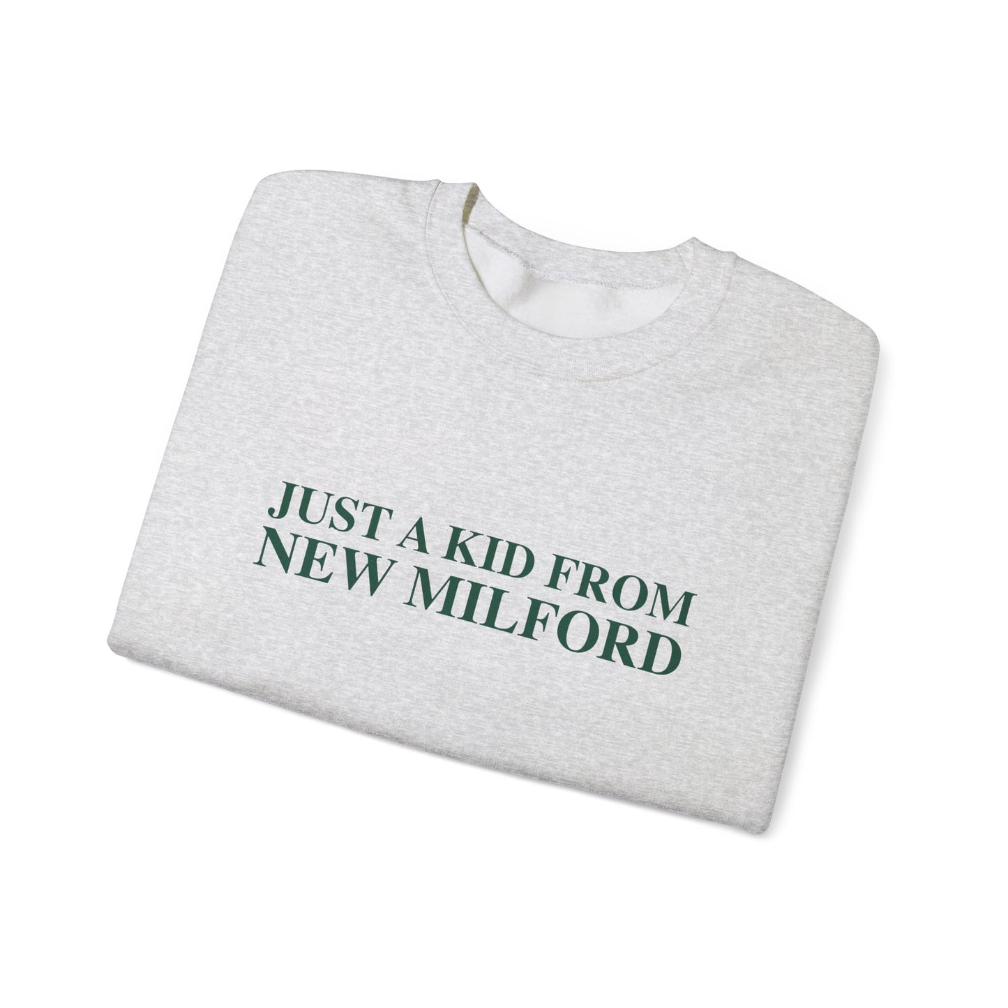 Just a kid from New Milford Unisex Heavy Blend™ Crewneck Sweatshirt