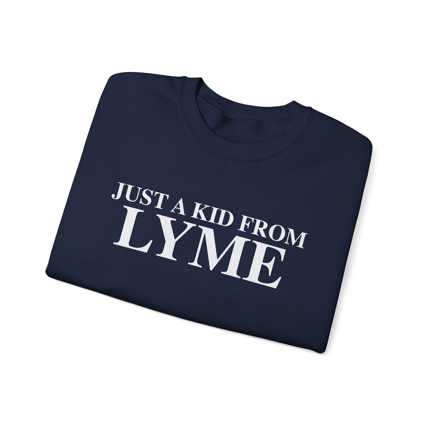 Just a kid from Lyme Unisex Heavy Blend™ Crewneck Sweatshirt