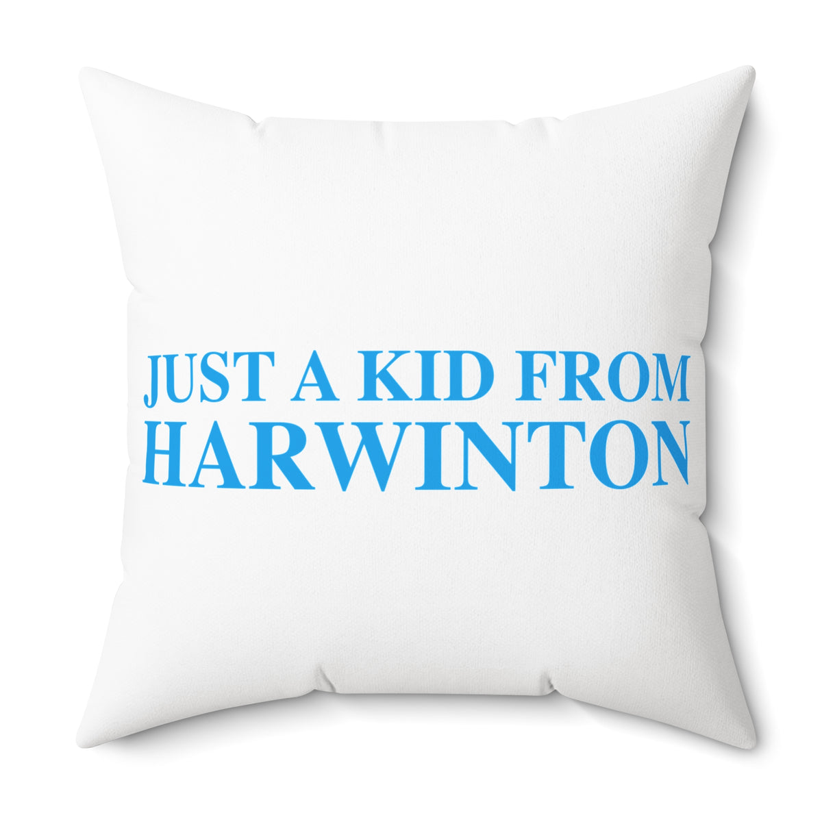 Just a kid from Harwinton Polyester Square Pillow