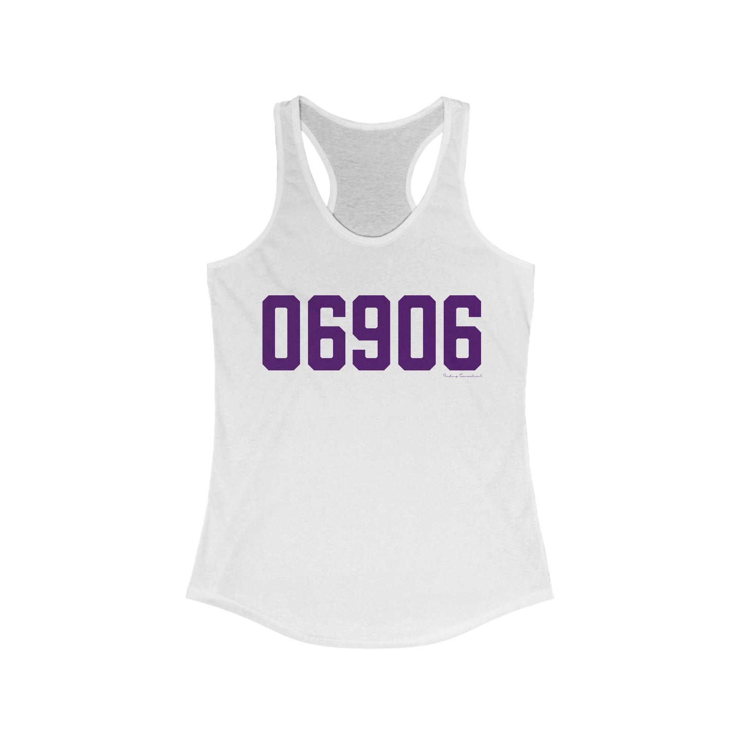 06906 Stamford Connecticut Zip Code Women's Ideal Racerback Tank Top