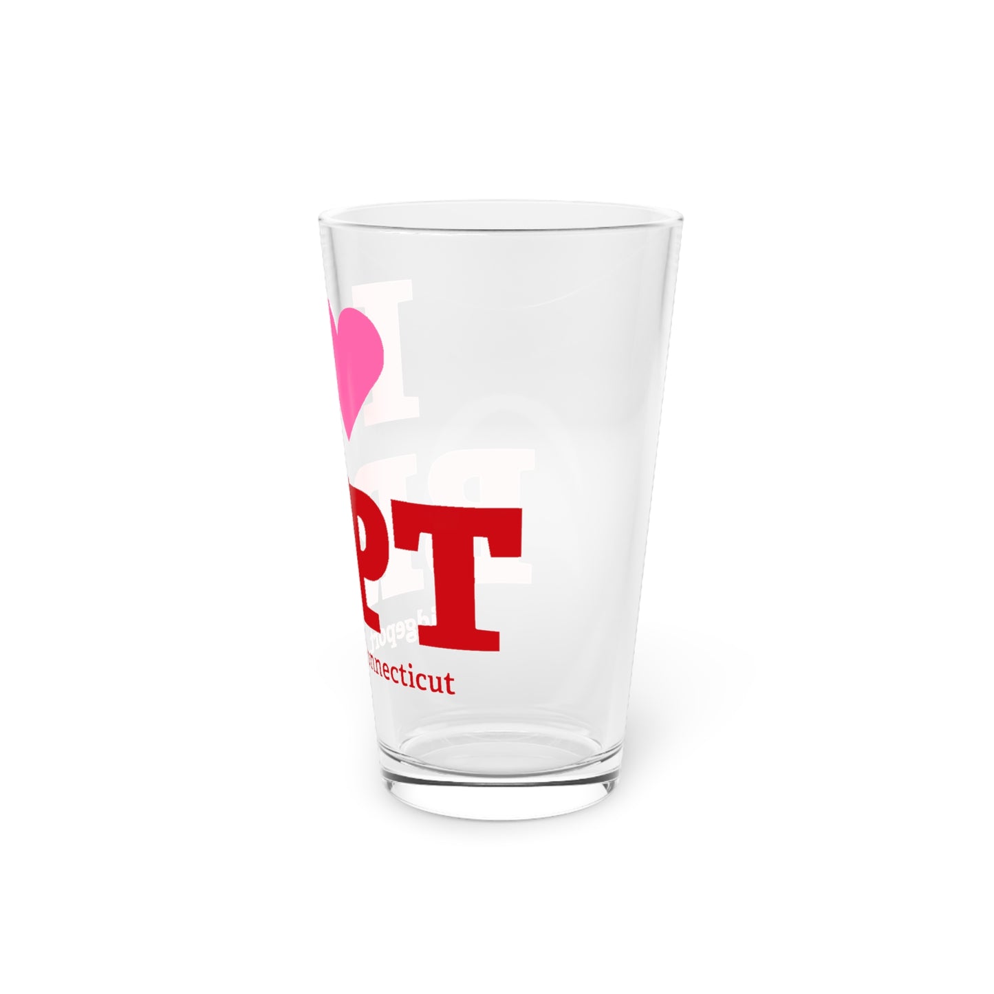 I Heart BRPT Pint Glass, 16oz