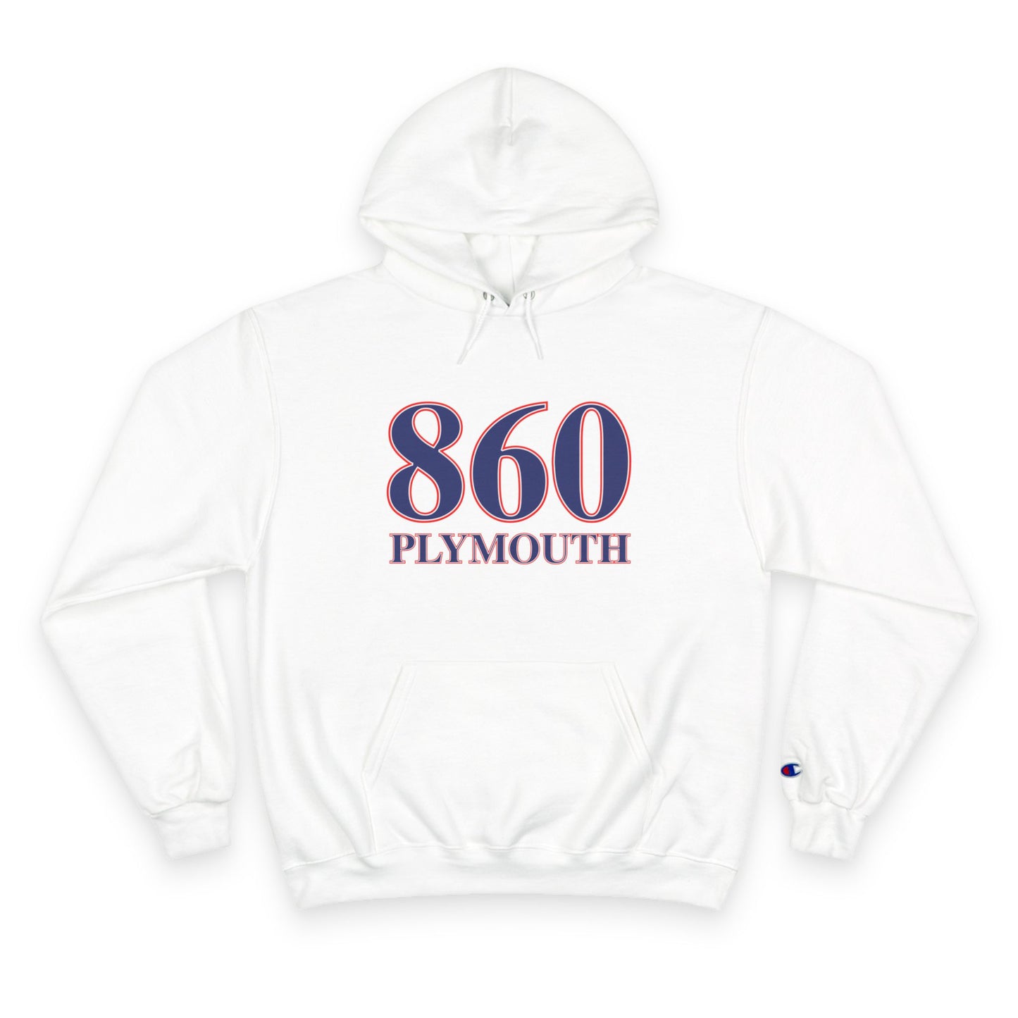 860 Plymouth Red White & Blue Champion Hoodie