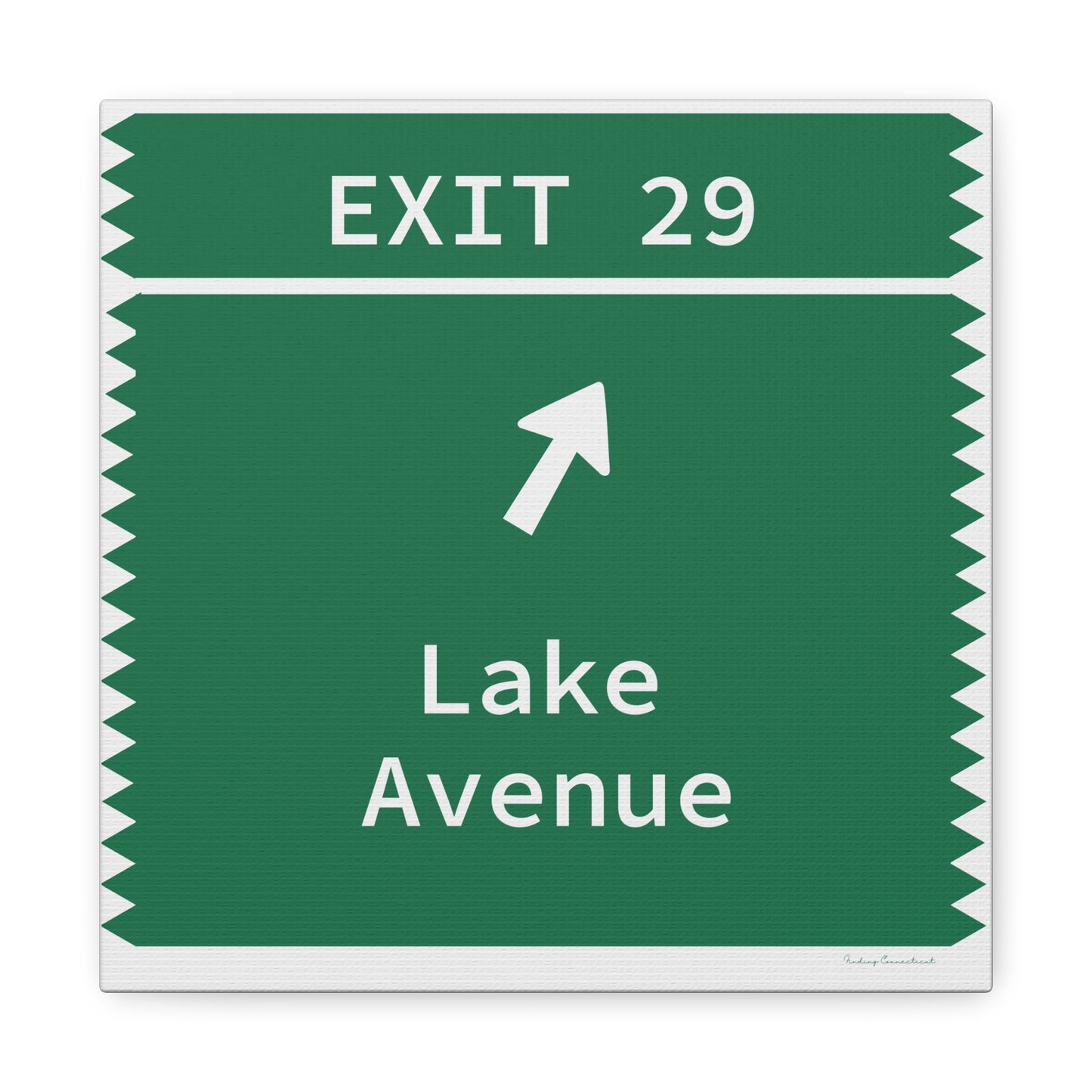 Vintage Merritt Parkway Exit 29 Sign Matte Canvas, Stretched, 1.25"