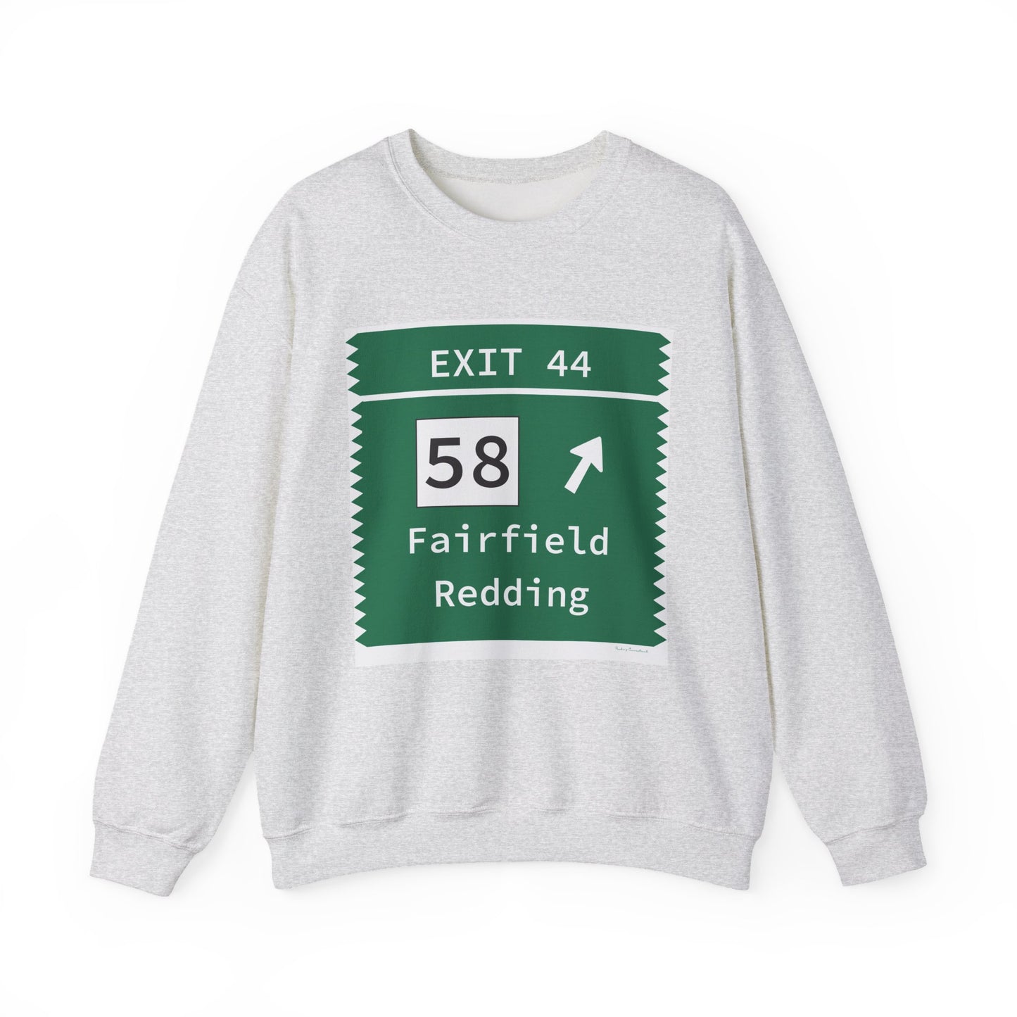 Vintage Merritt Parkway Exit 44 Sign Unisex Heavy Blend™ Crewneck Sweatshirt