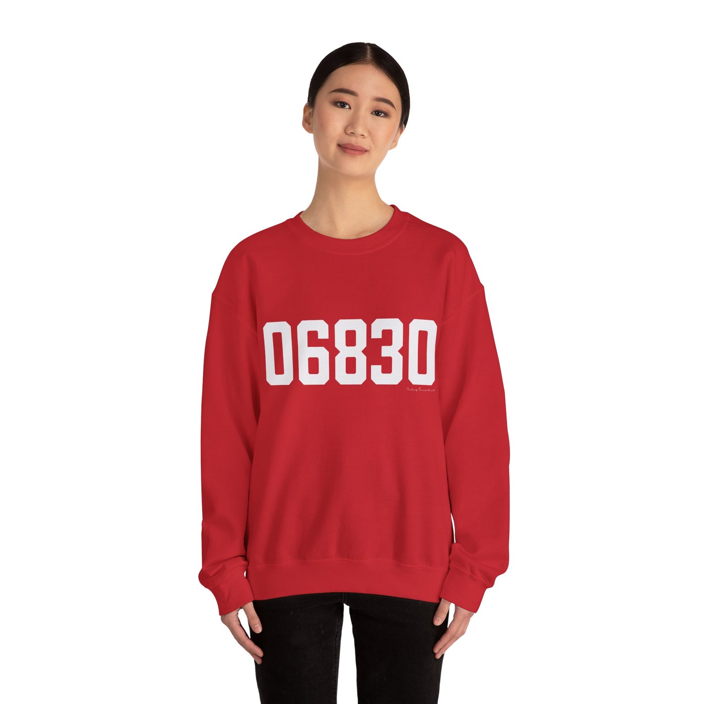 06830 - Greenwich CT Zip Code Unisex Heavy Blend™ Crewneck Sweatshirt