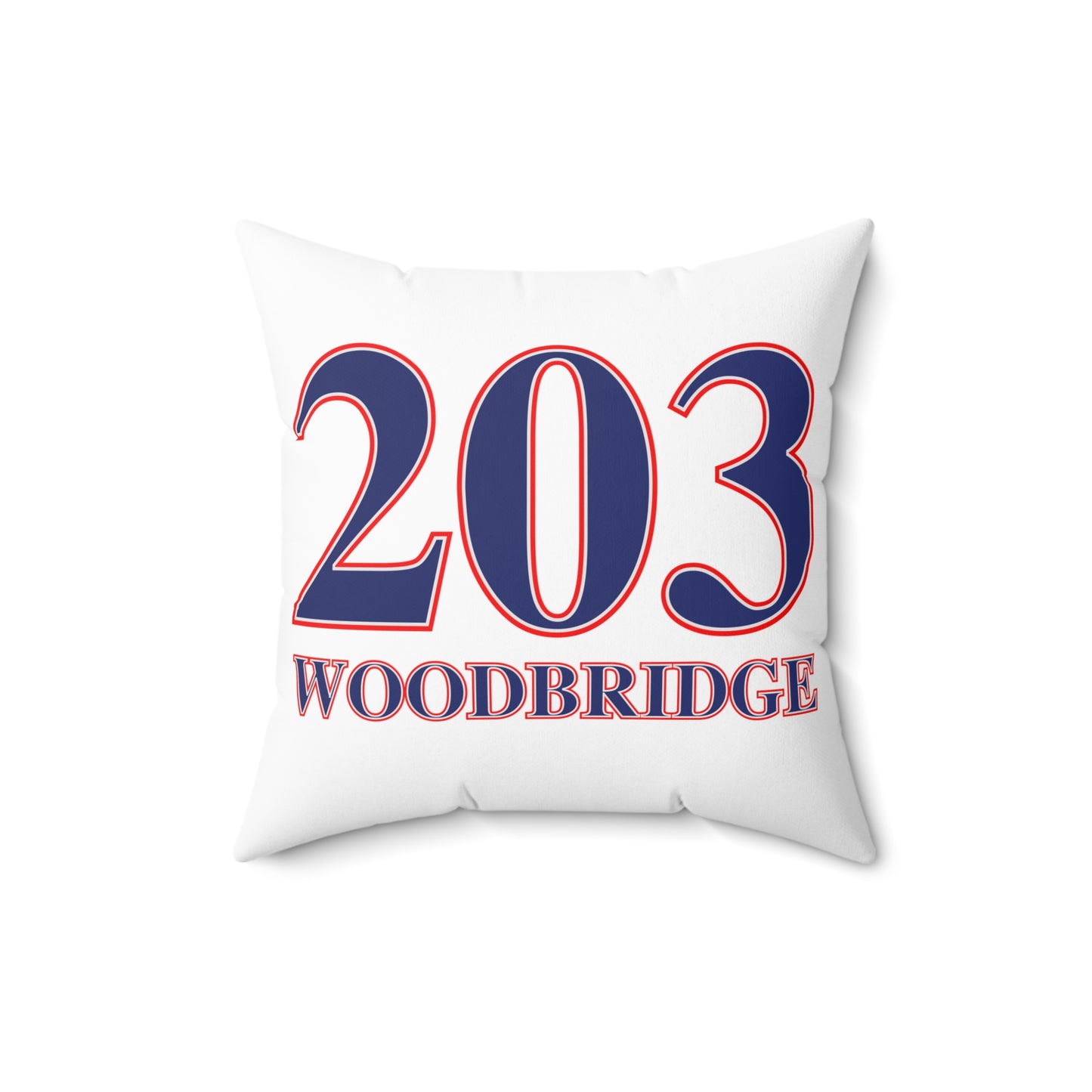 203 Woodbridge Red White & Blue Spun Polyester Square Pillow