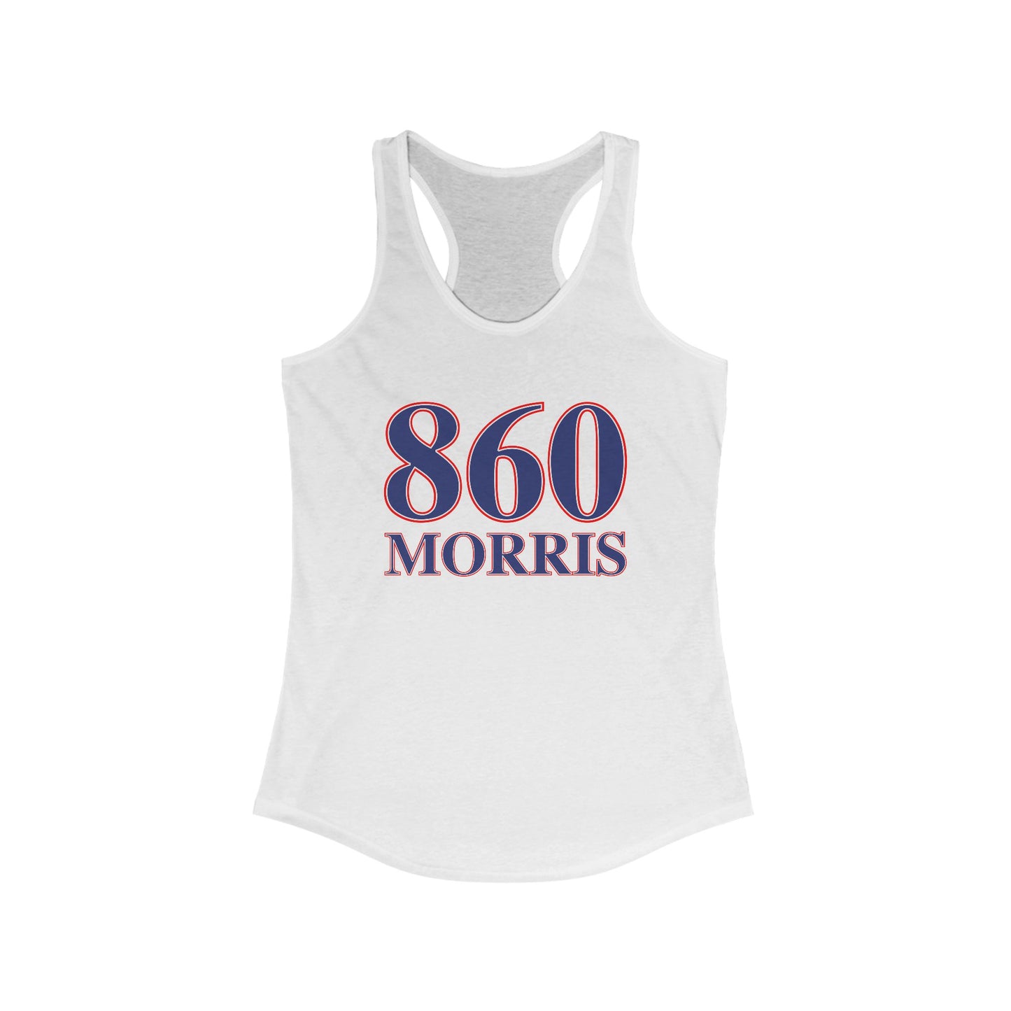 860 Morris Red White & Blue Women's Ideal Racerback Tank Top