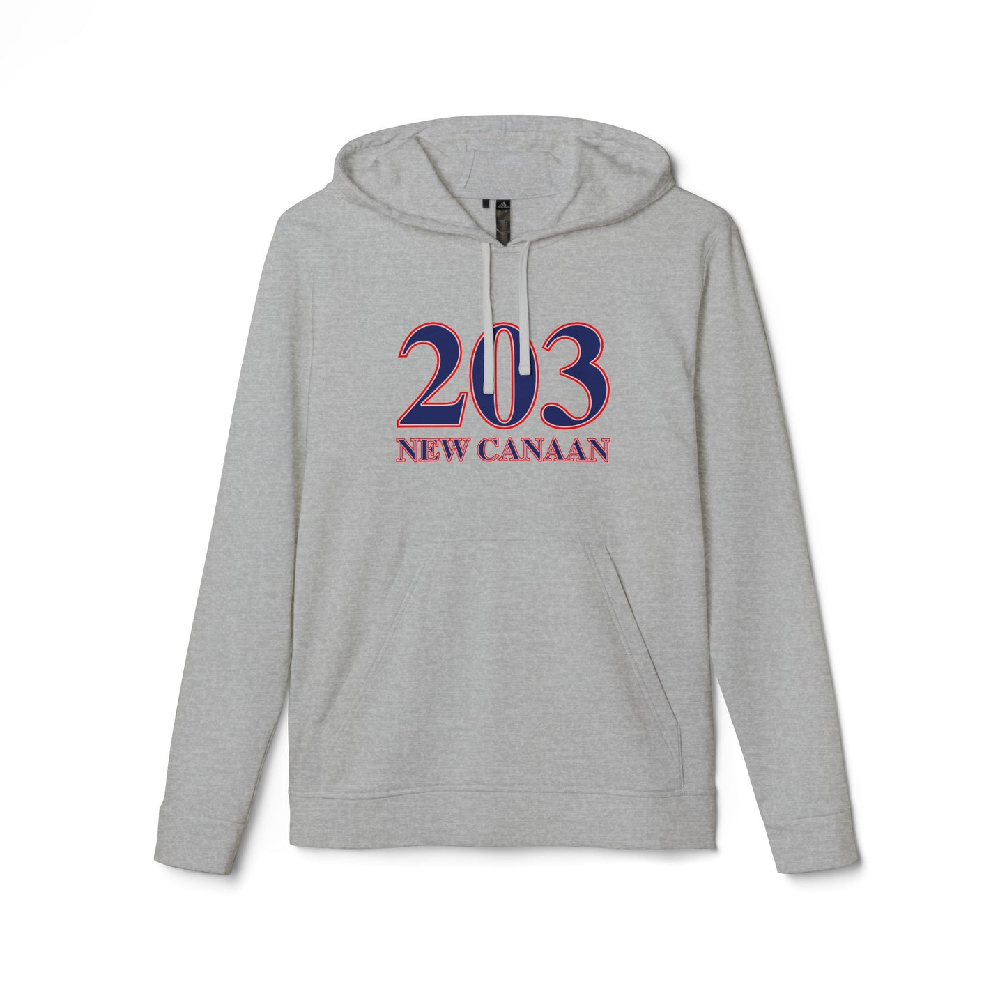 203 New Canaan Red White & Blue adidas Unisex Fleece Hoodie
