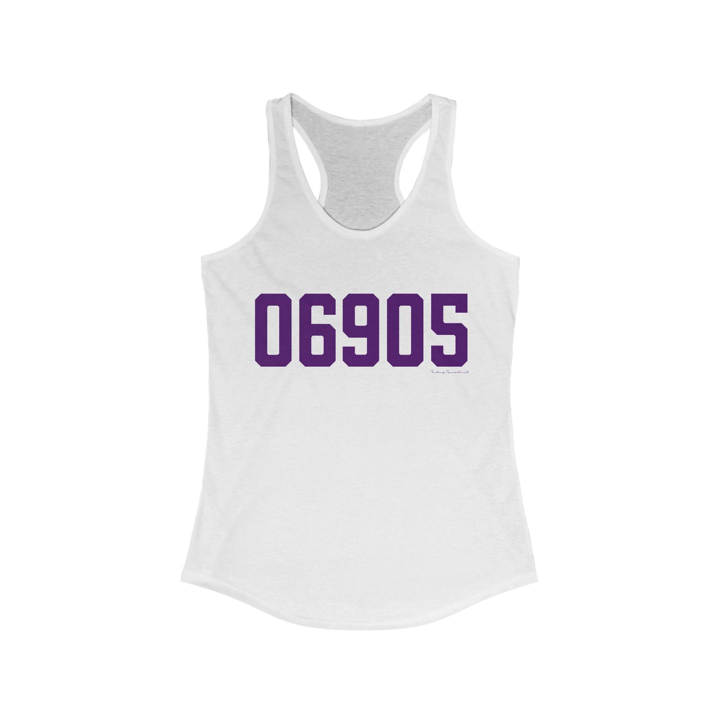 06905 Stamford Connecticut Zip Code Women's Ideal Racerback Tank Top