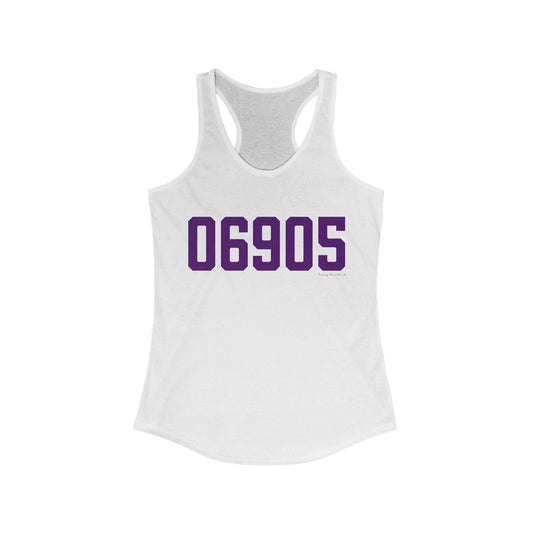 06905 Stamford Connecticut Zip Code Women's Ideal Racerback Tank Top