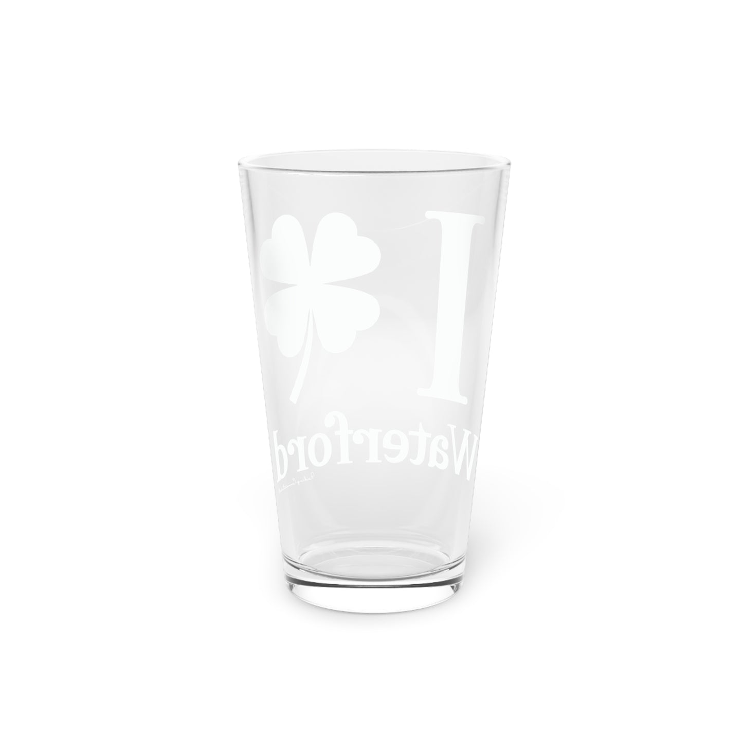 I Clover Waterford Pint Glass, 16oz