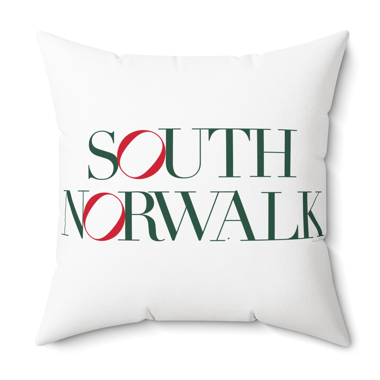 41 Tilt South Norwalk Spun Polyester Square Pillow
