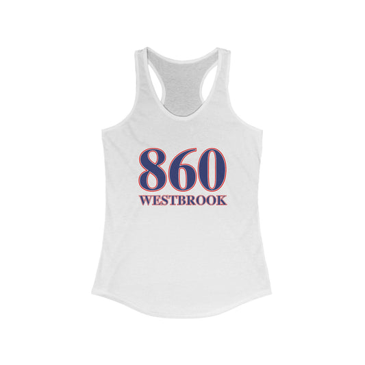 860 Westbrook Red White & Blue Women's Ideal Racerback Tank Top