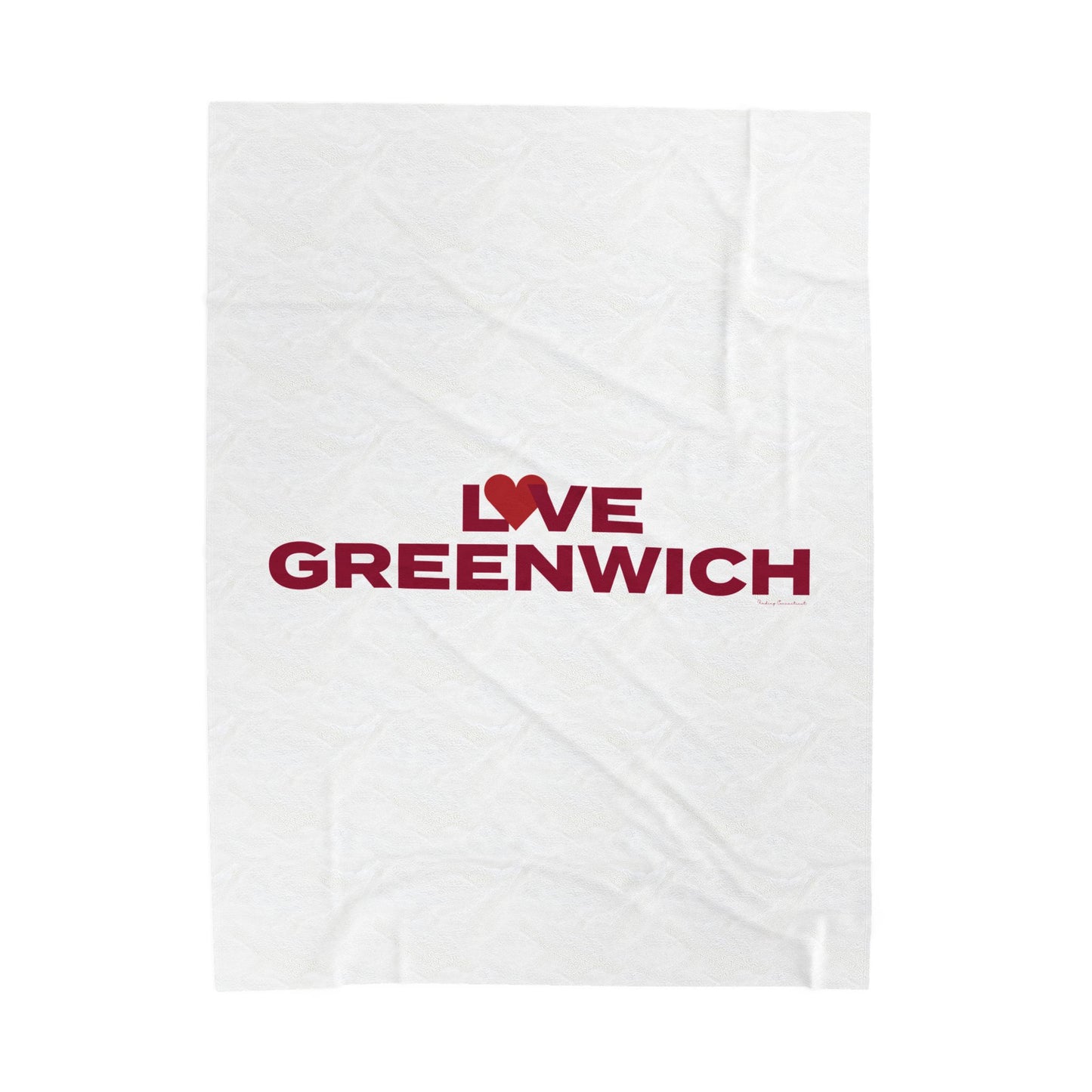 Love Greenwich Velveteen Plush Blanket