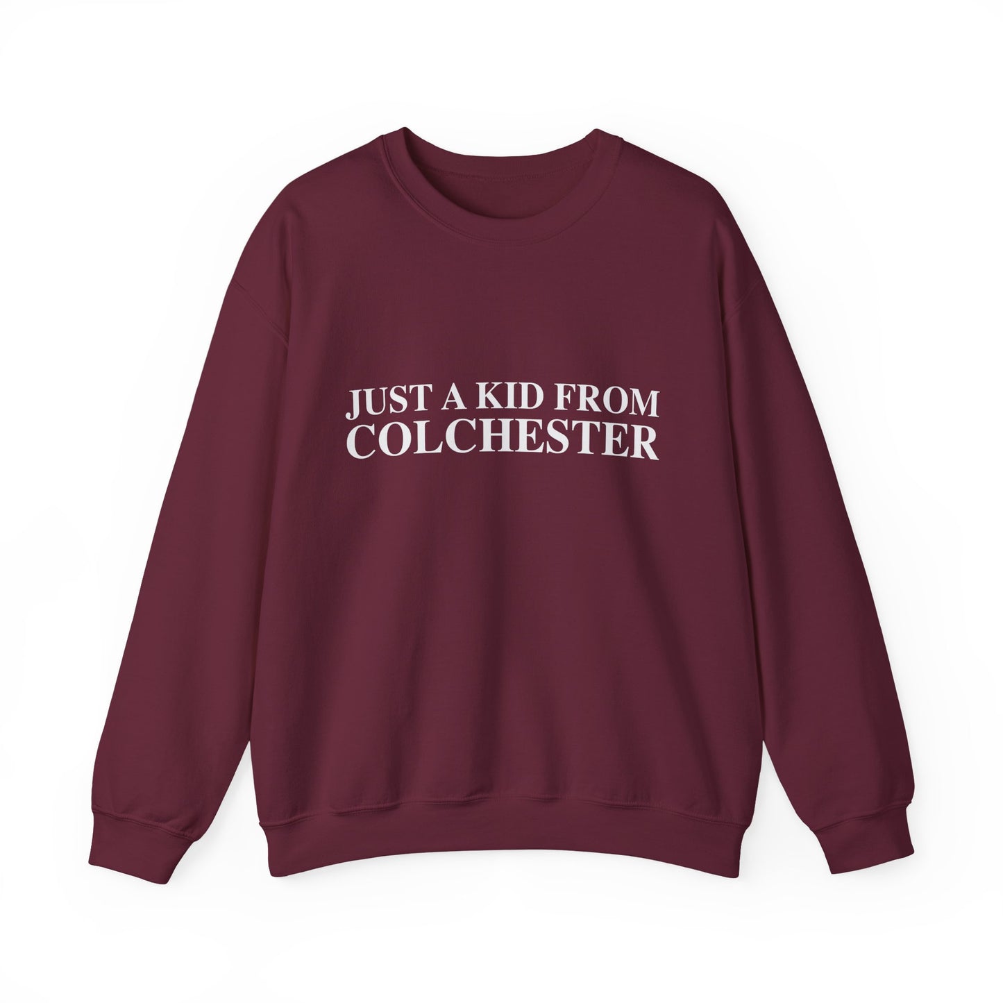 Just a kid from Colchester Unisex Heavy Blend™ Crewneck Sweatshirt