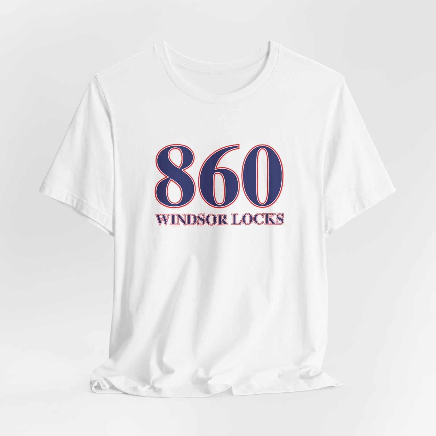 860 Windsor Locks Red White & Blue Unisex Jersey Short Sleeve T-Shirt
