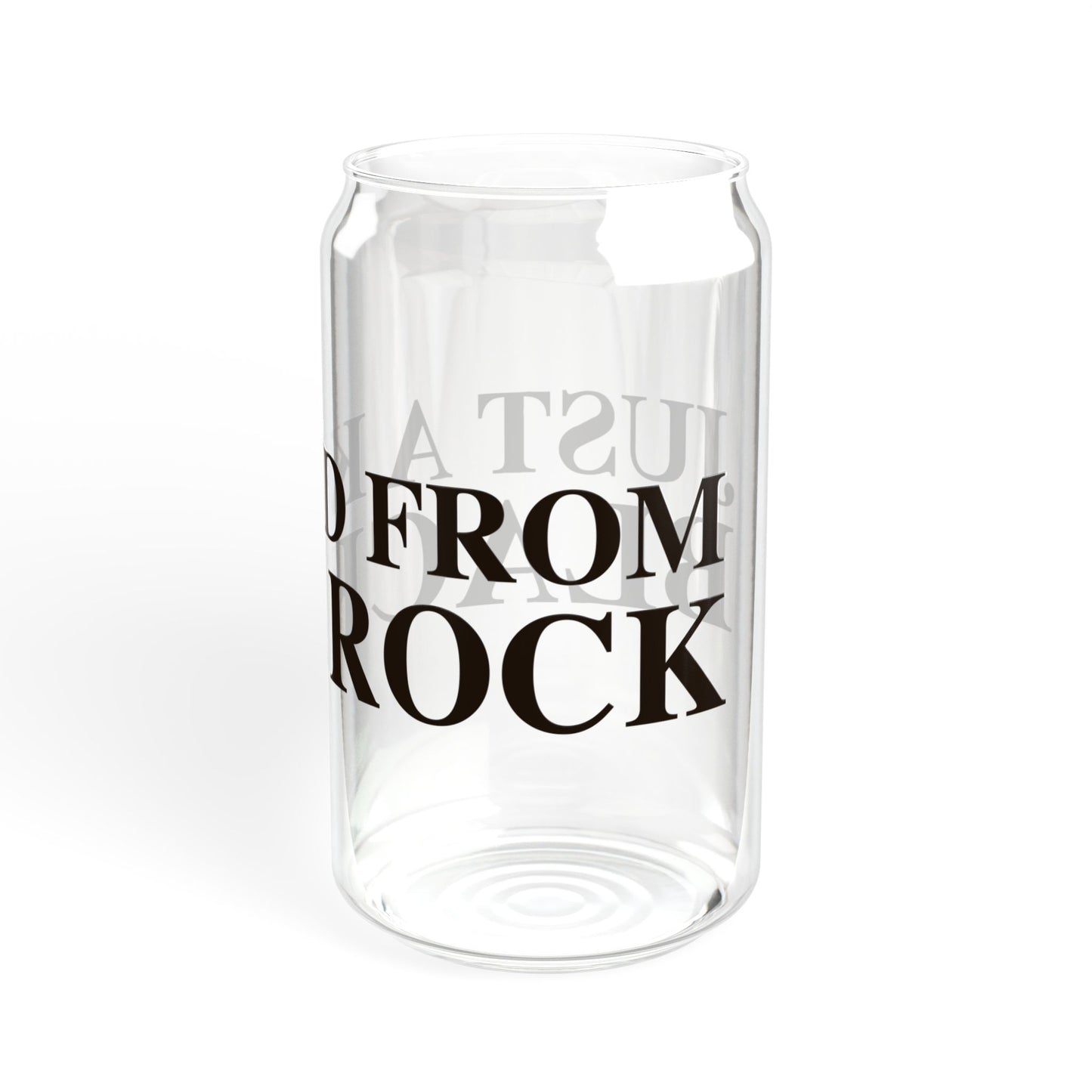 Just a kid from Black Rock Sipper Glass, 16oz