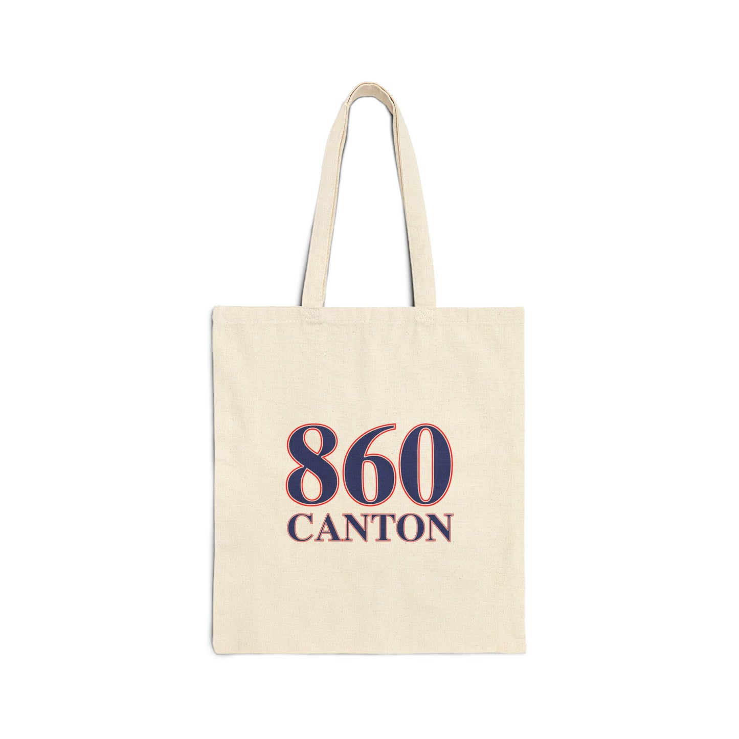 860 Canton Red, White & Blue Cotton Canvas Tote Bag